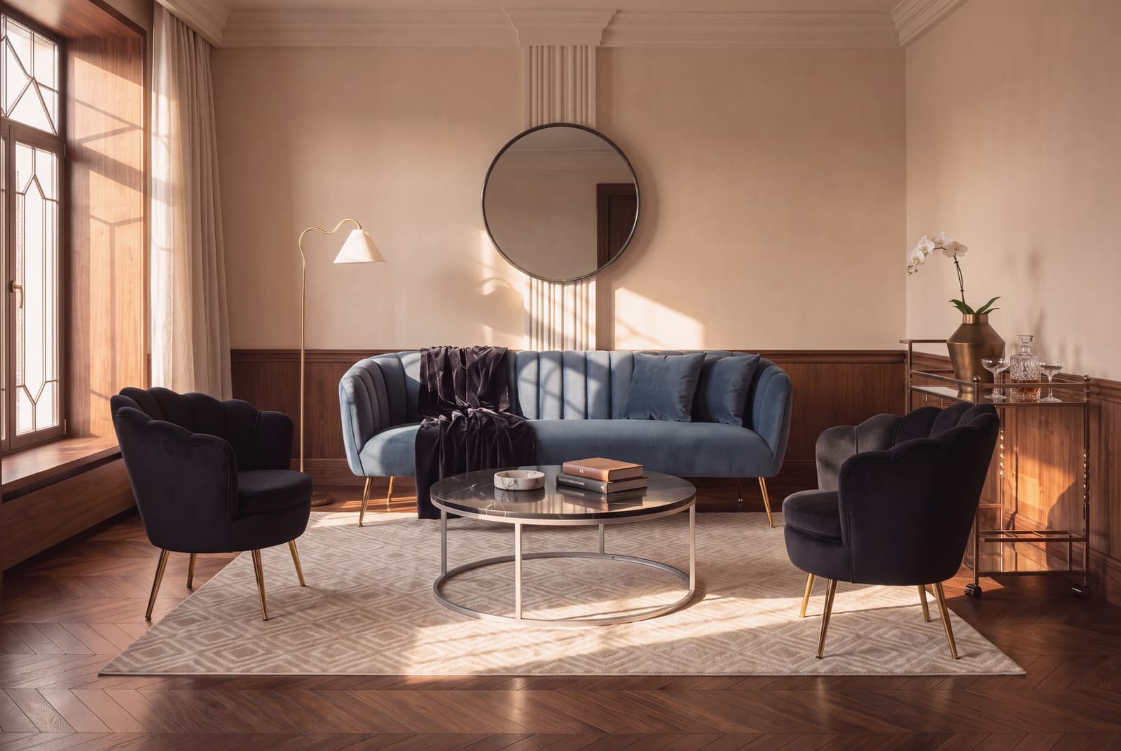 A Art Deco living room