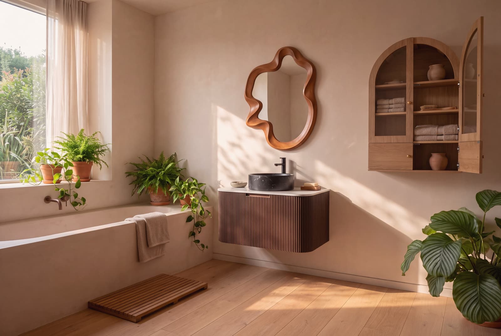 A Biophilic bathroom