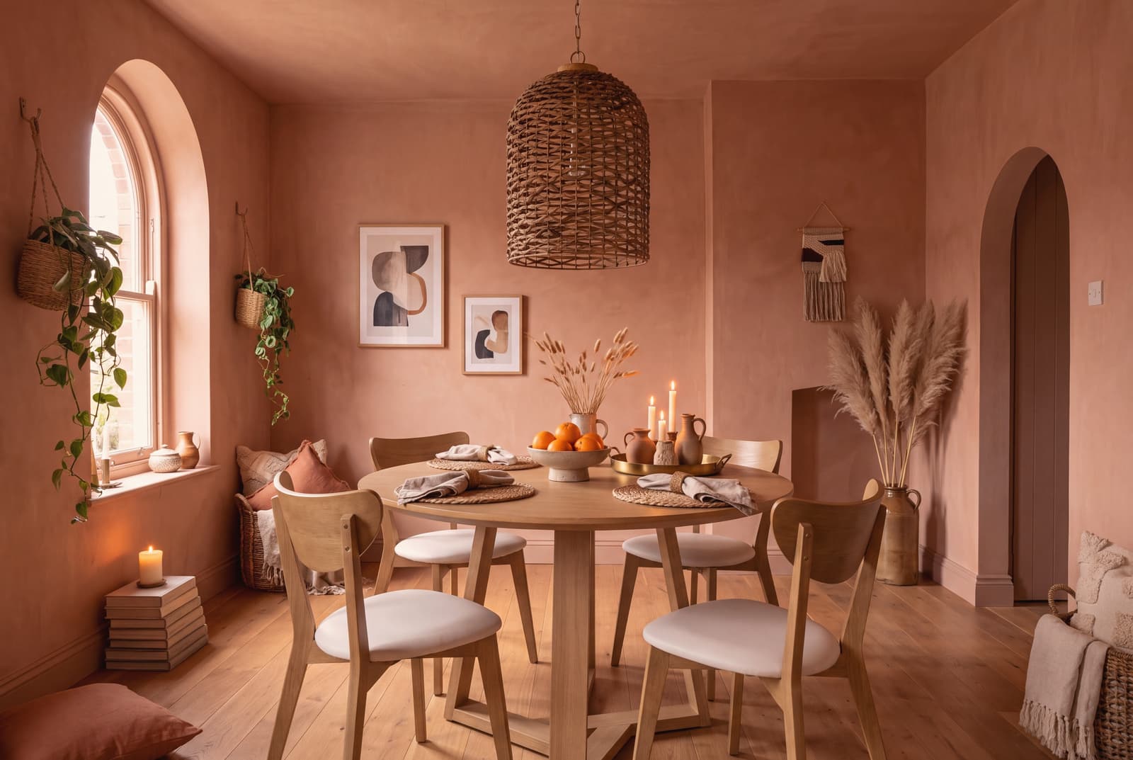 A Bohemian dining room
