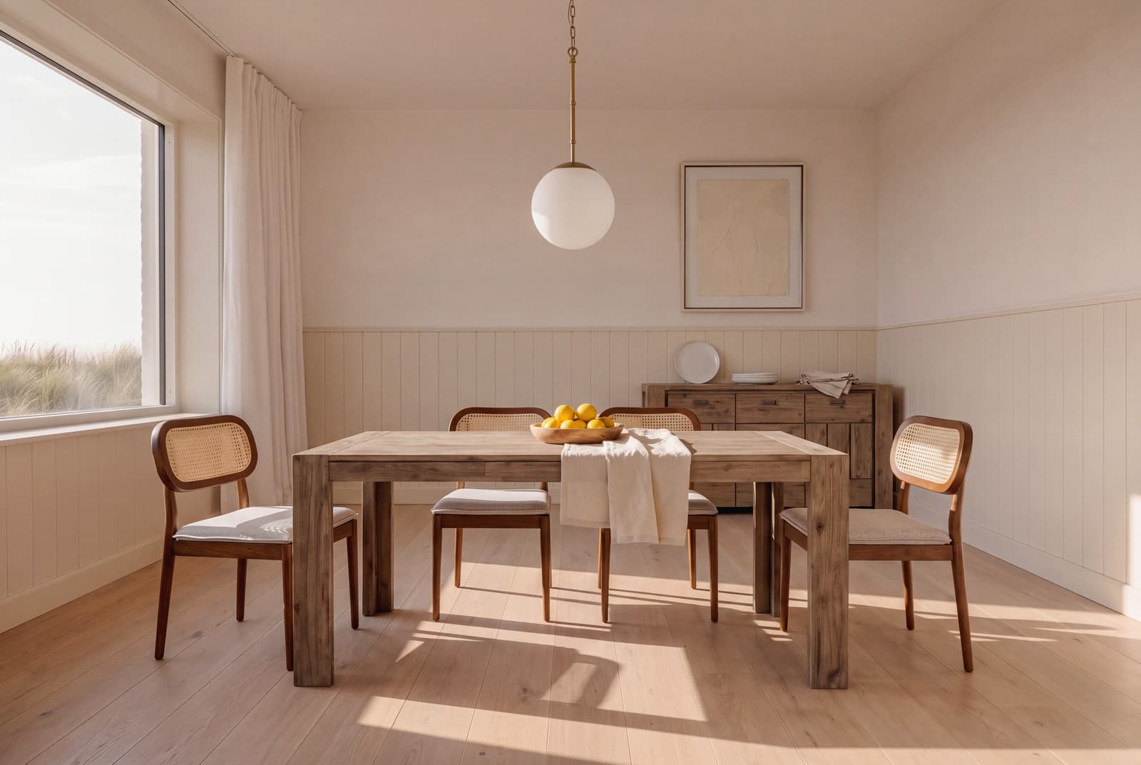 A Coastal dining room