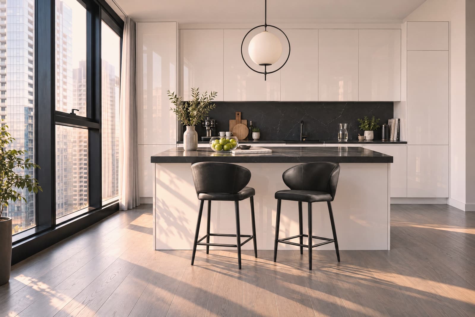 A Contemporary kitchen