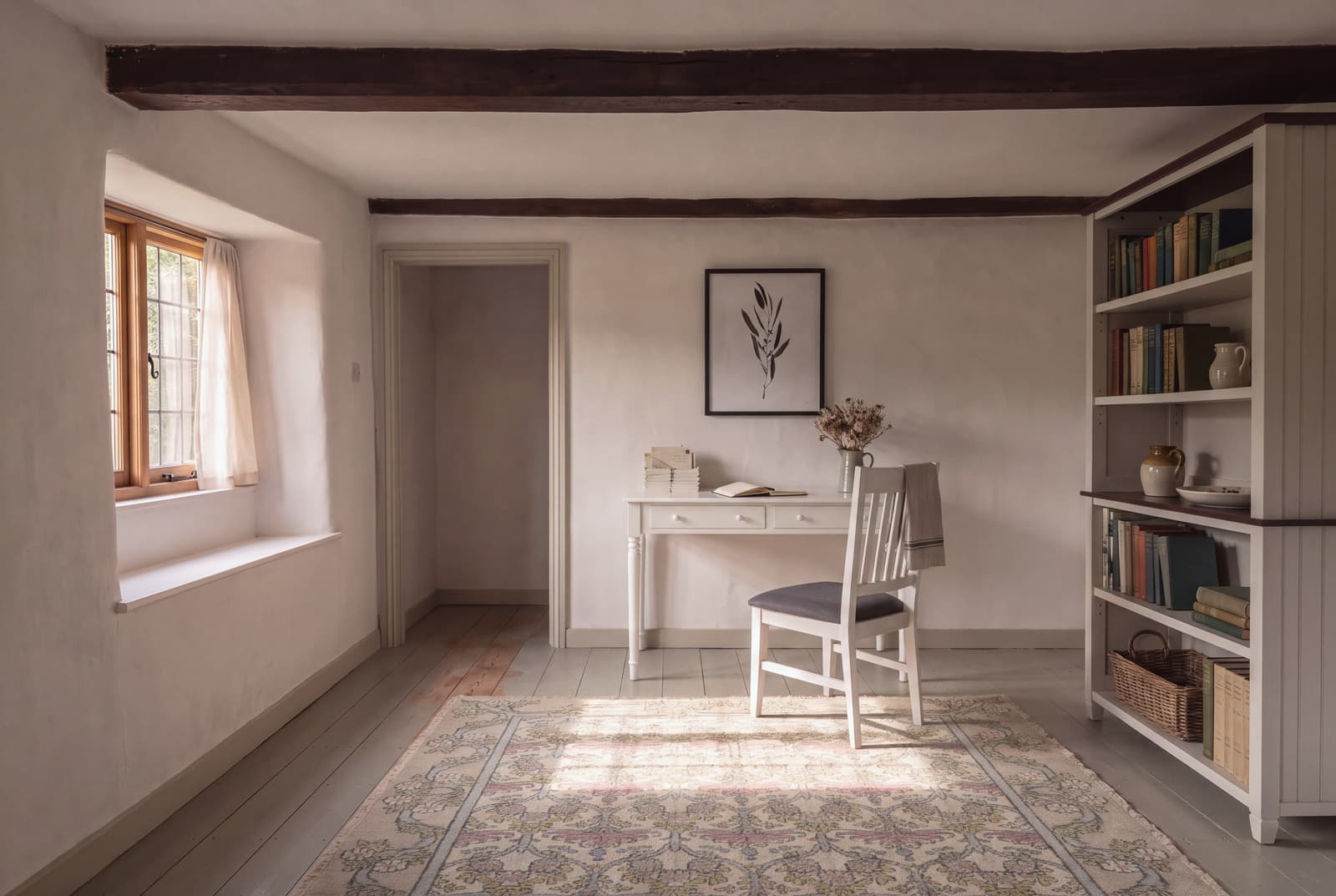 A Cottagecore home office