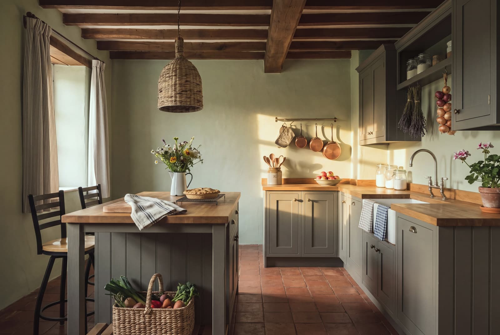 A farmhouse kitchen