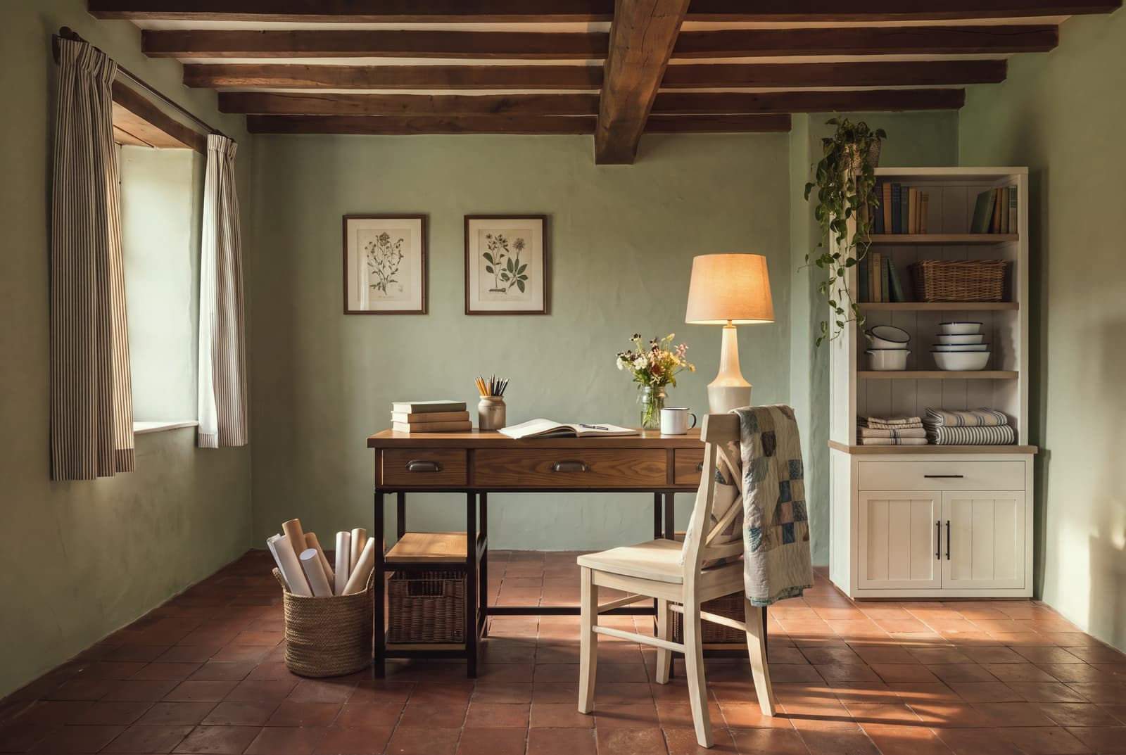A farmhouse home office