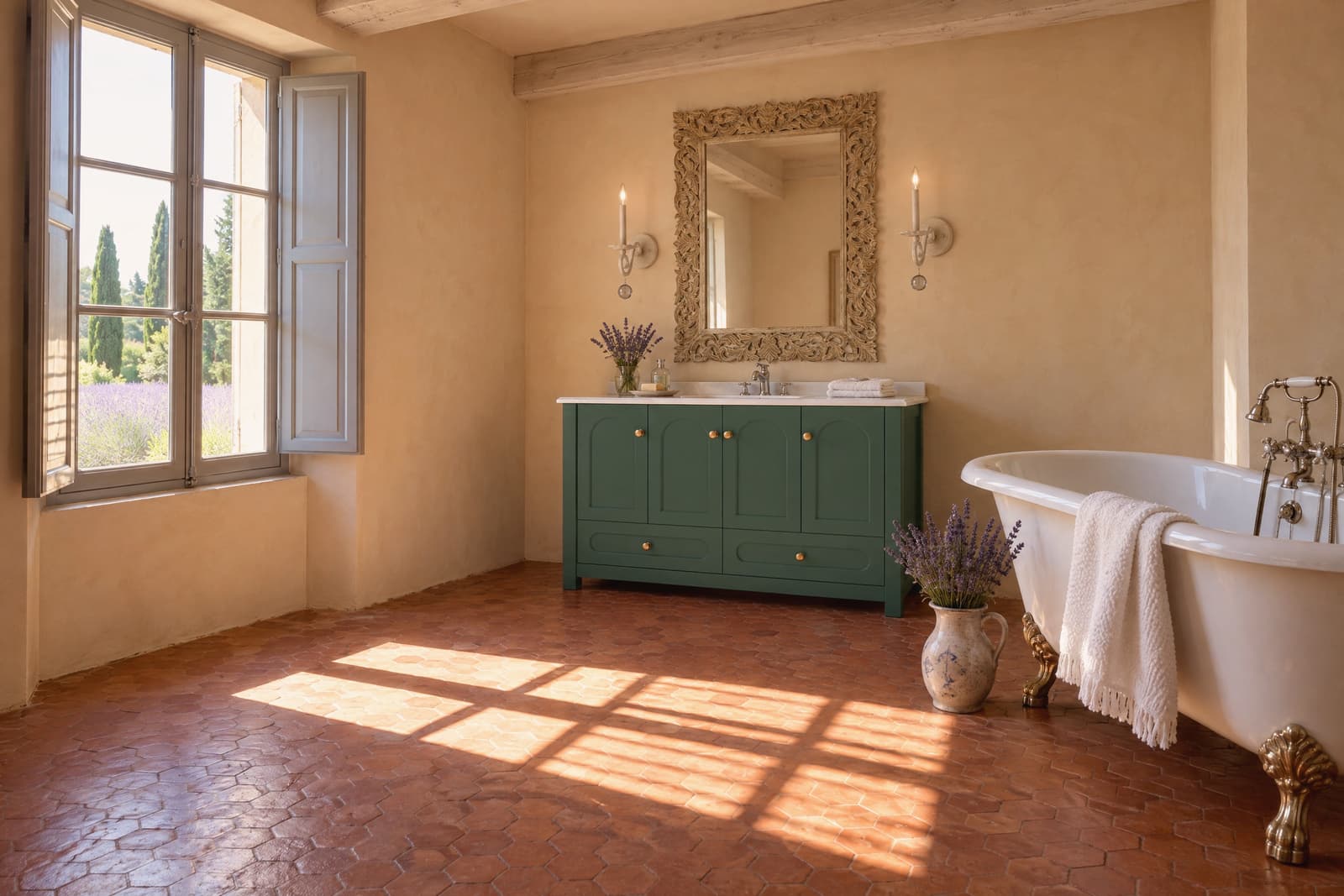 A French Country bathroom