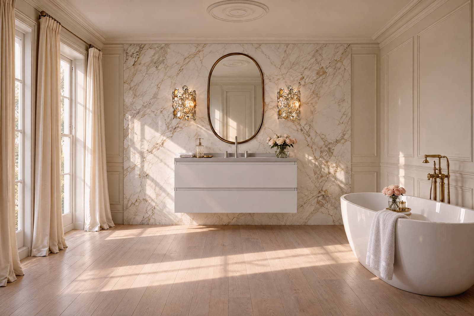 A Glam bathroom
