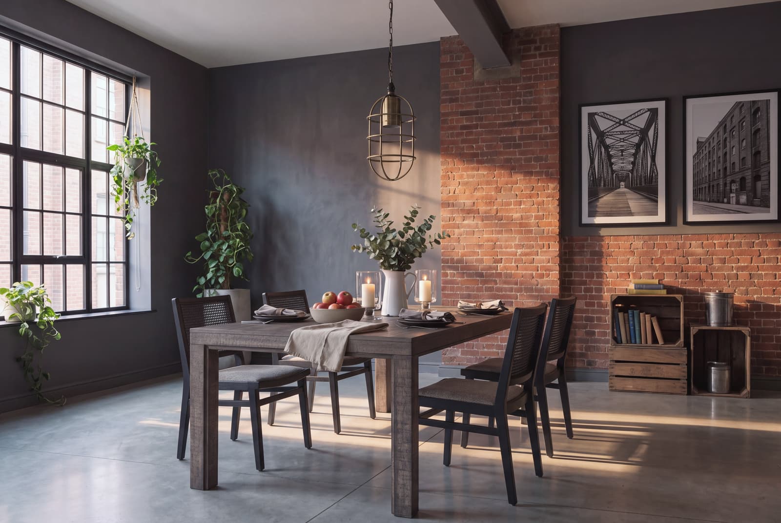 A Industrial dining room