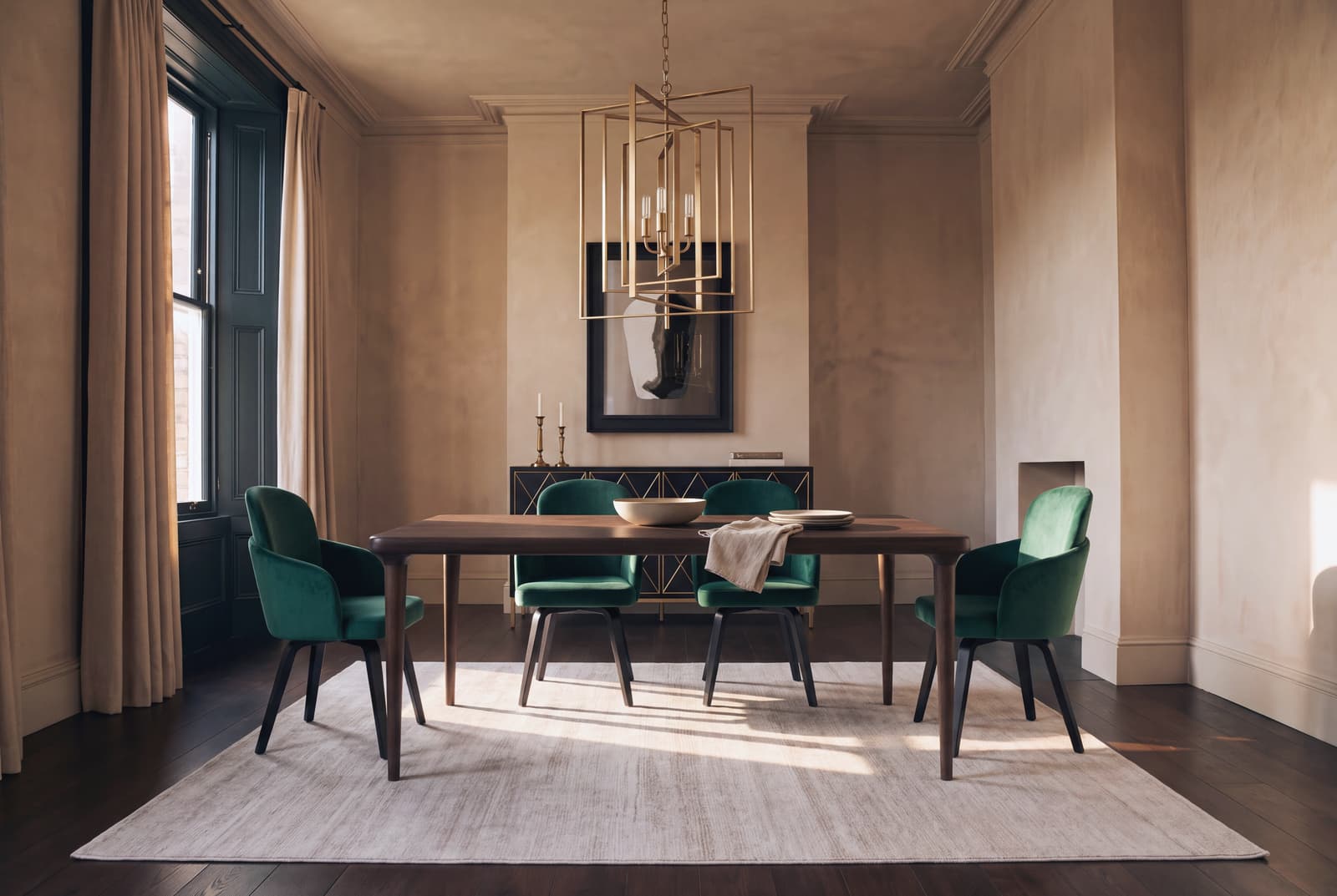 A Jewel Tone dining room