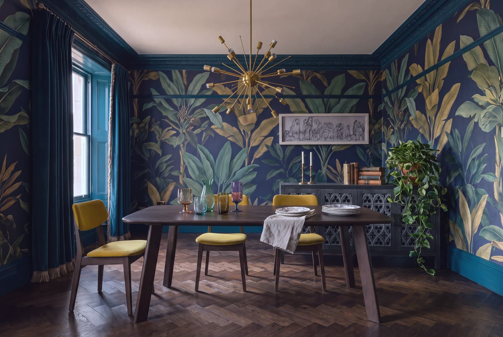 A Maximalist dining room