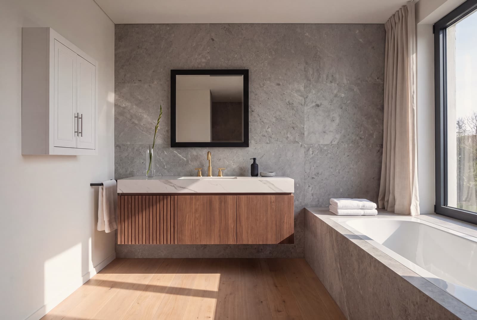 A Modern bathroom