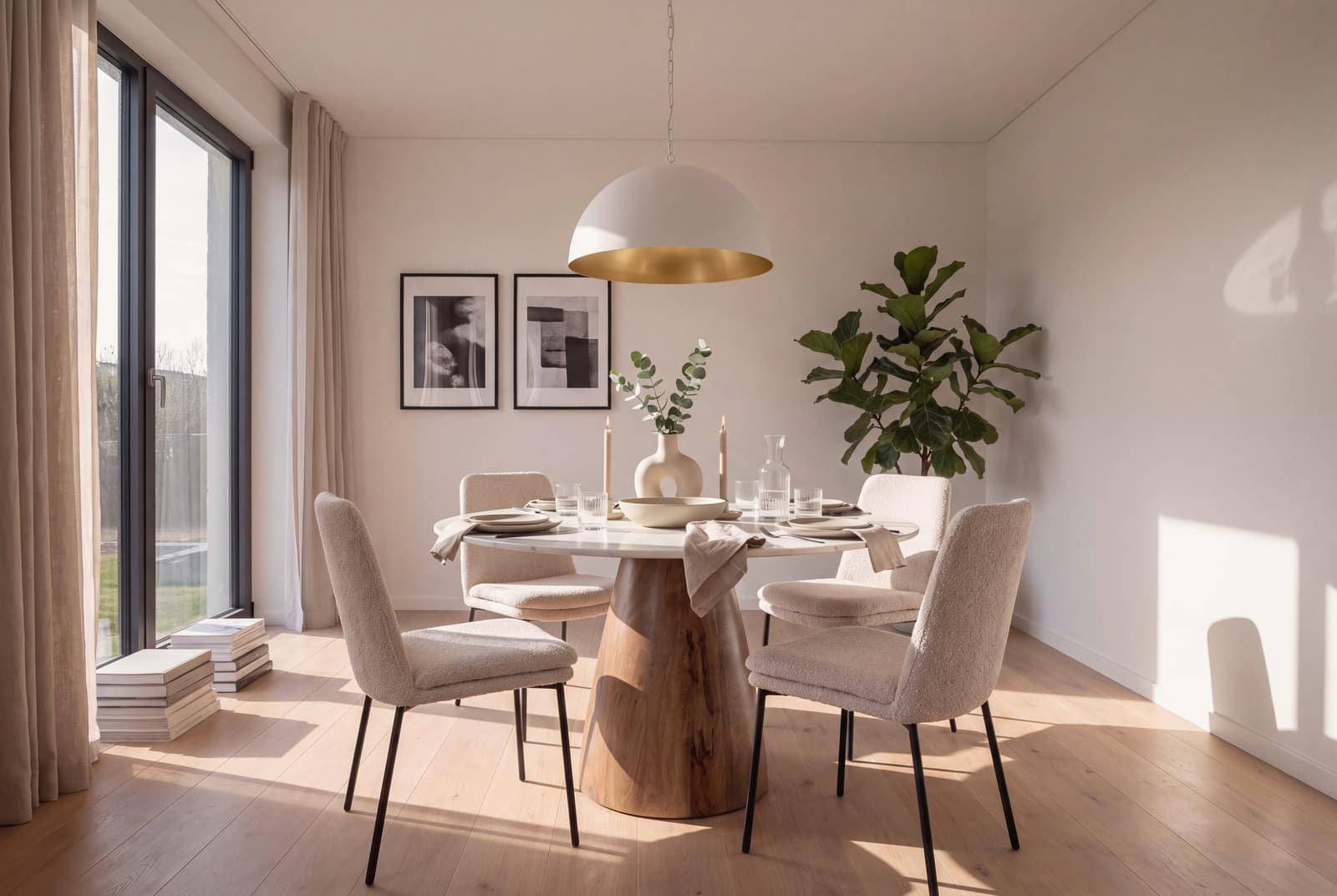 A Modern dining room