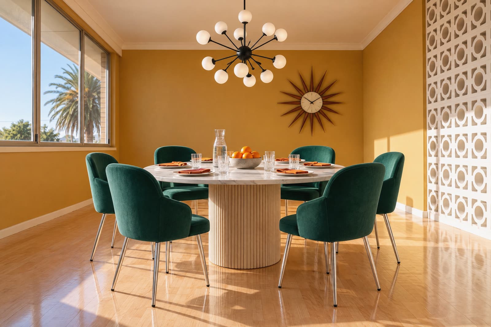 A Retro dining room