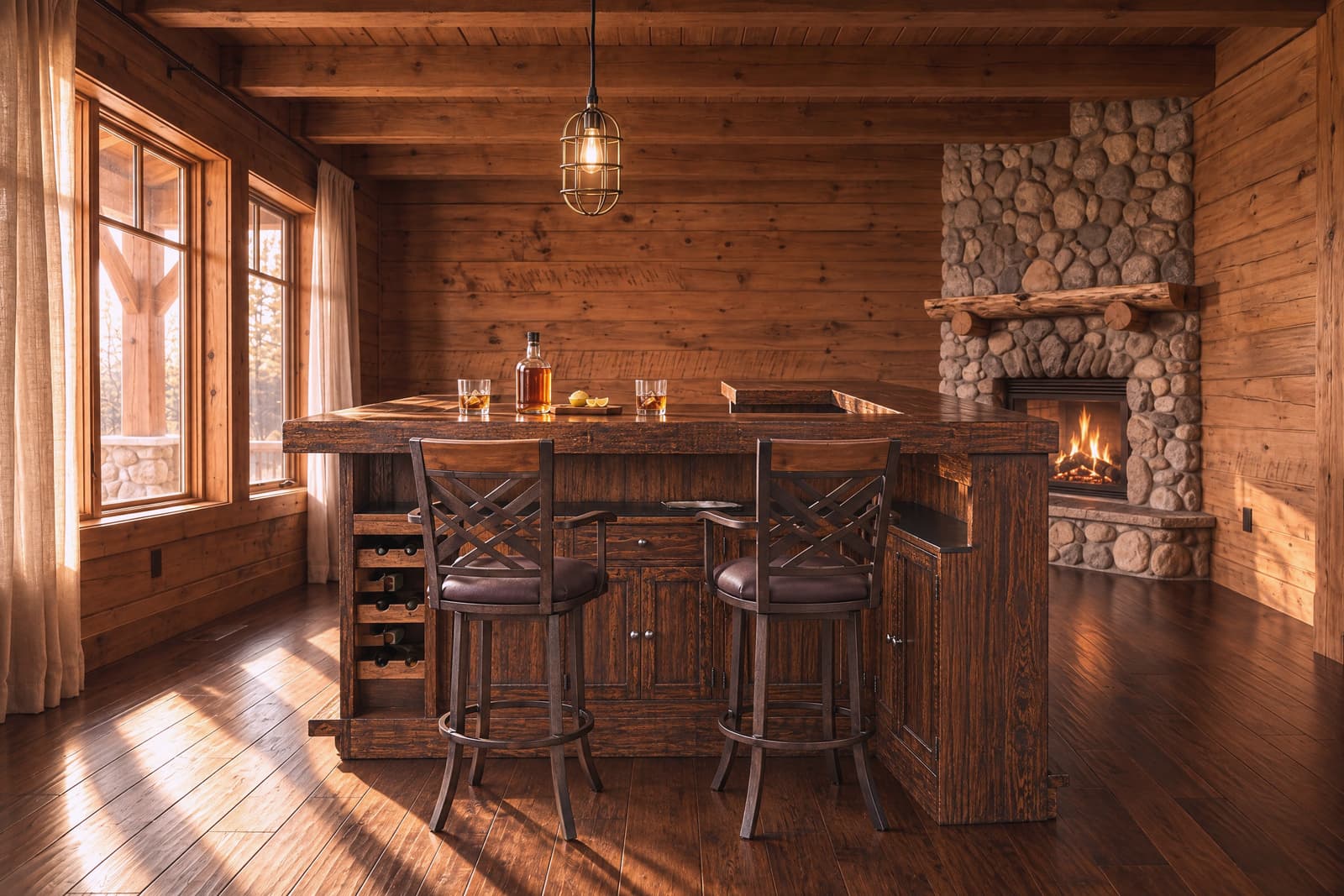 A Rustic bar