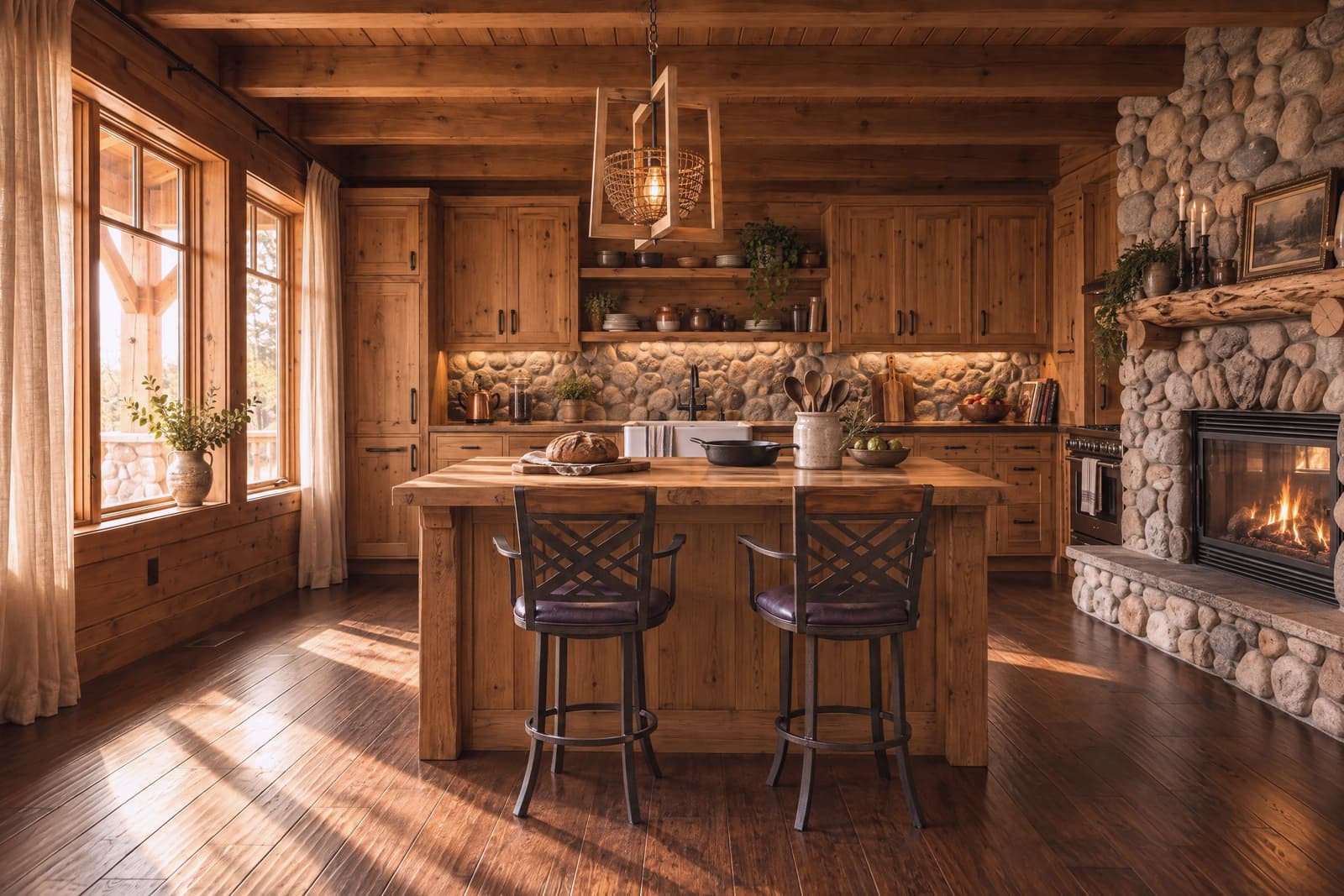 A Rustic kitchen