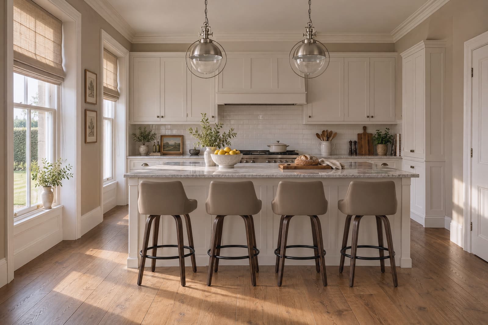 A Transitional kitchen