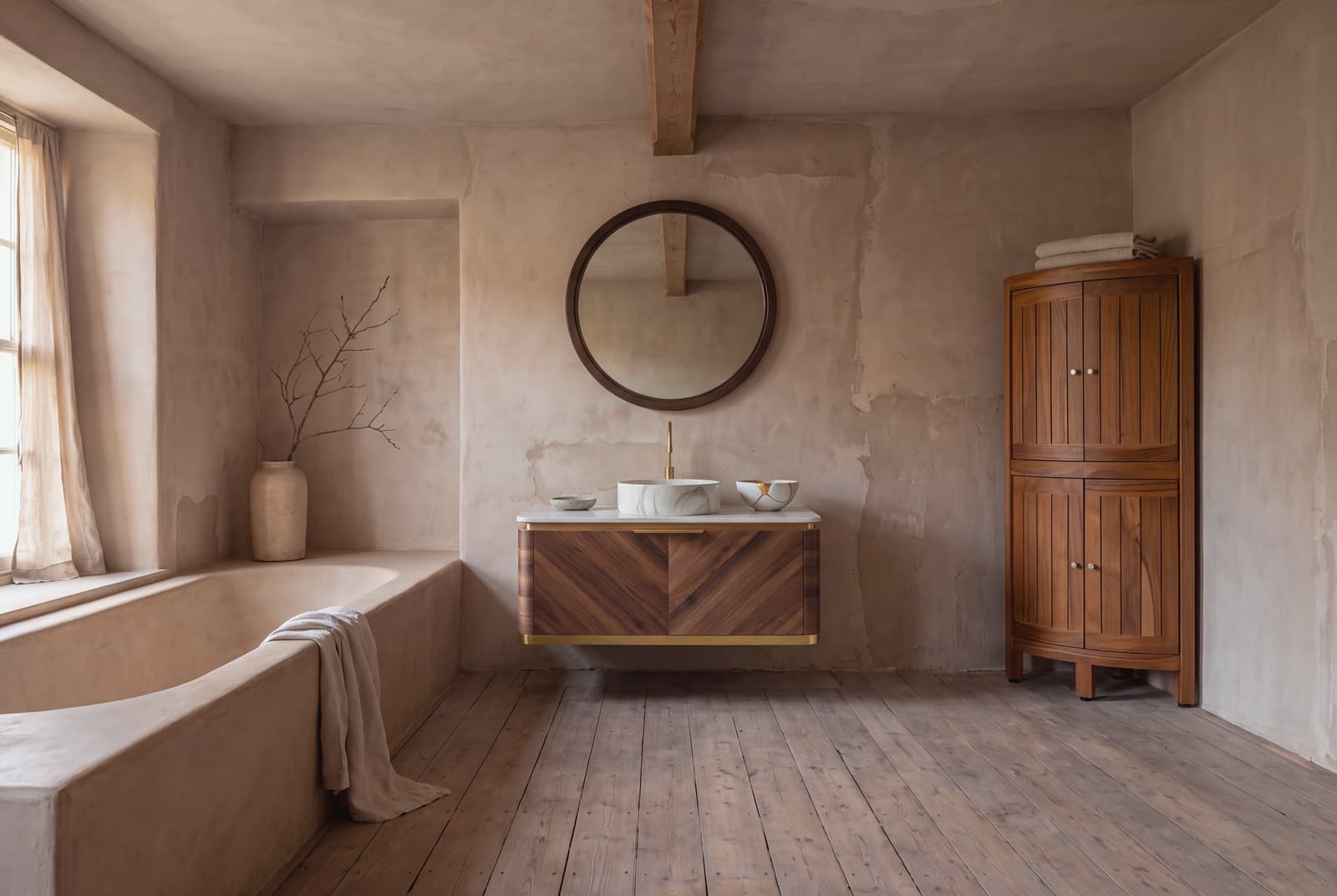 A Wabi-Sabi bathroom