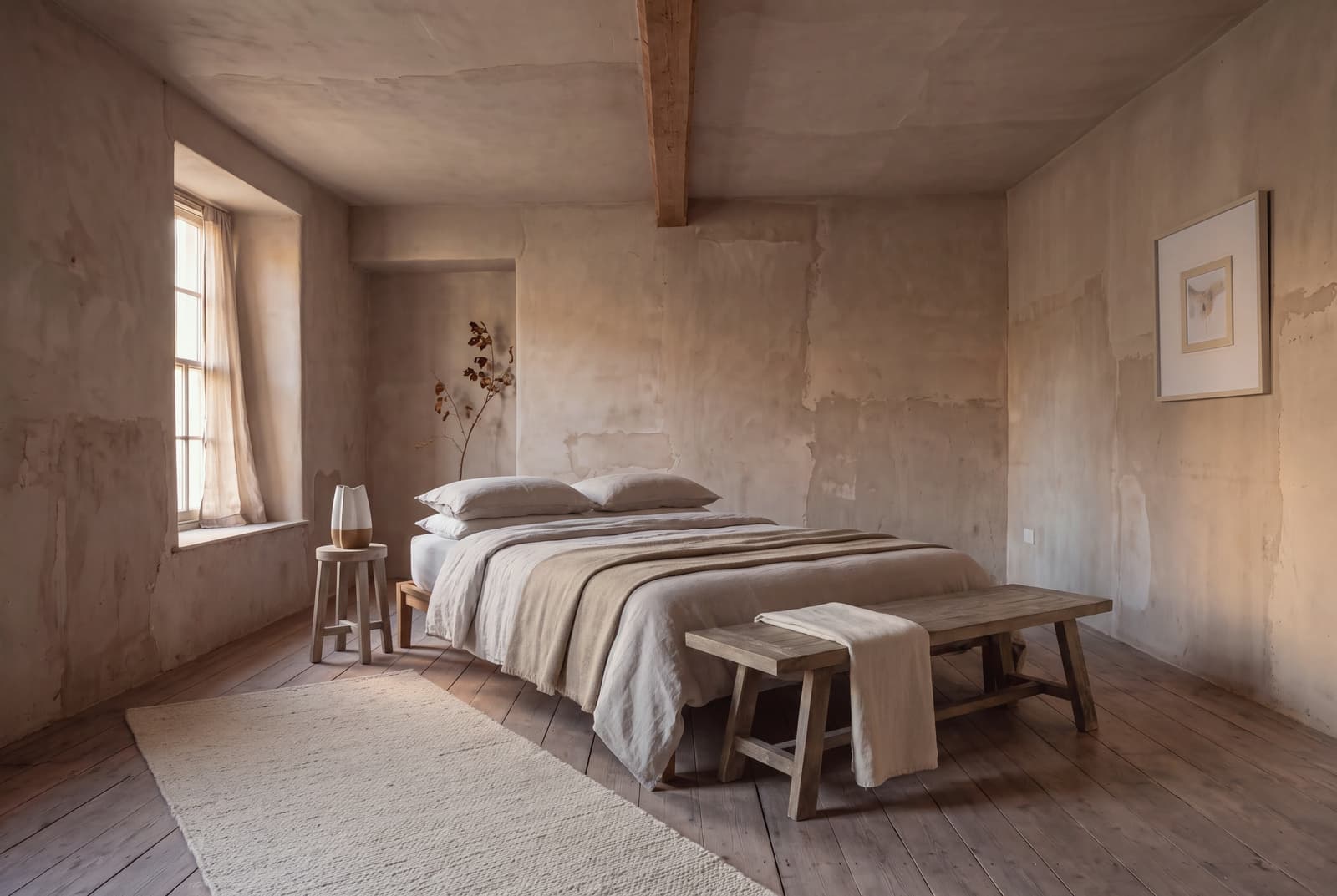 A Wabi-Sabi bedroom