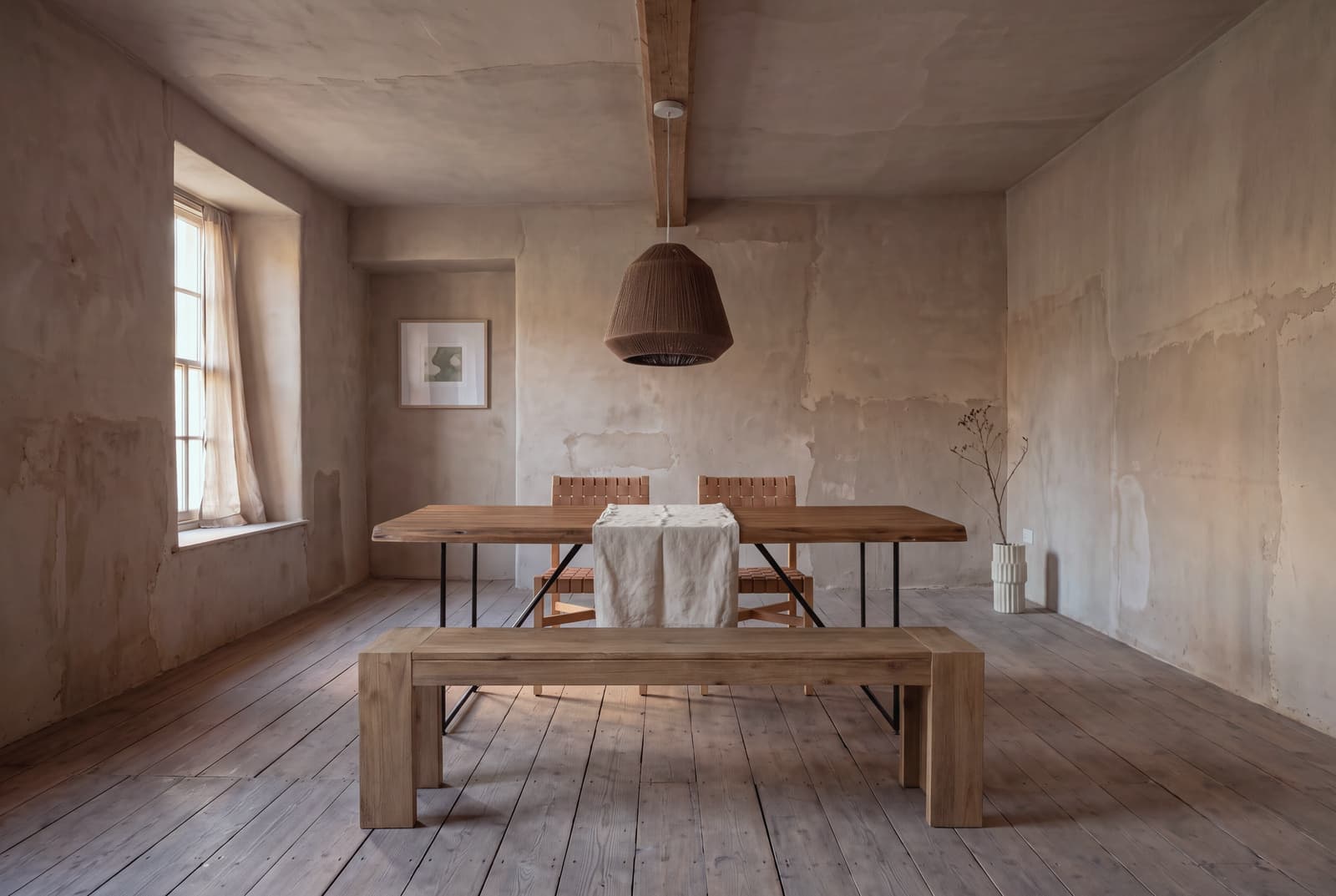 A Wabi-Sabi dining room